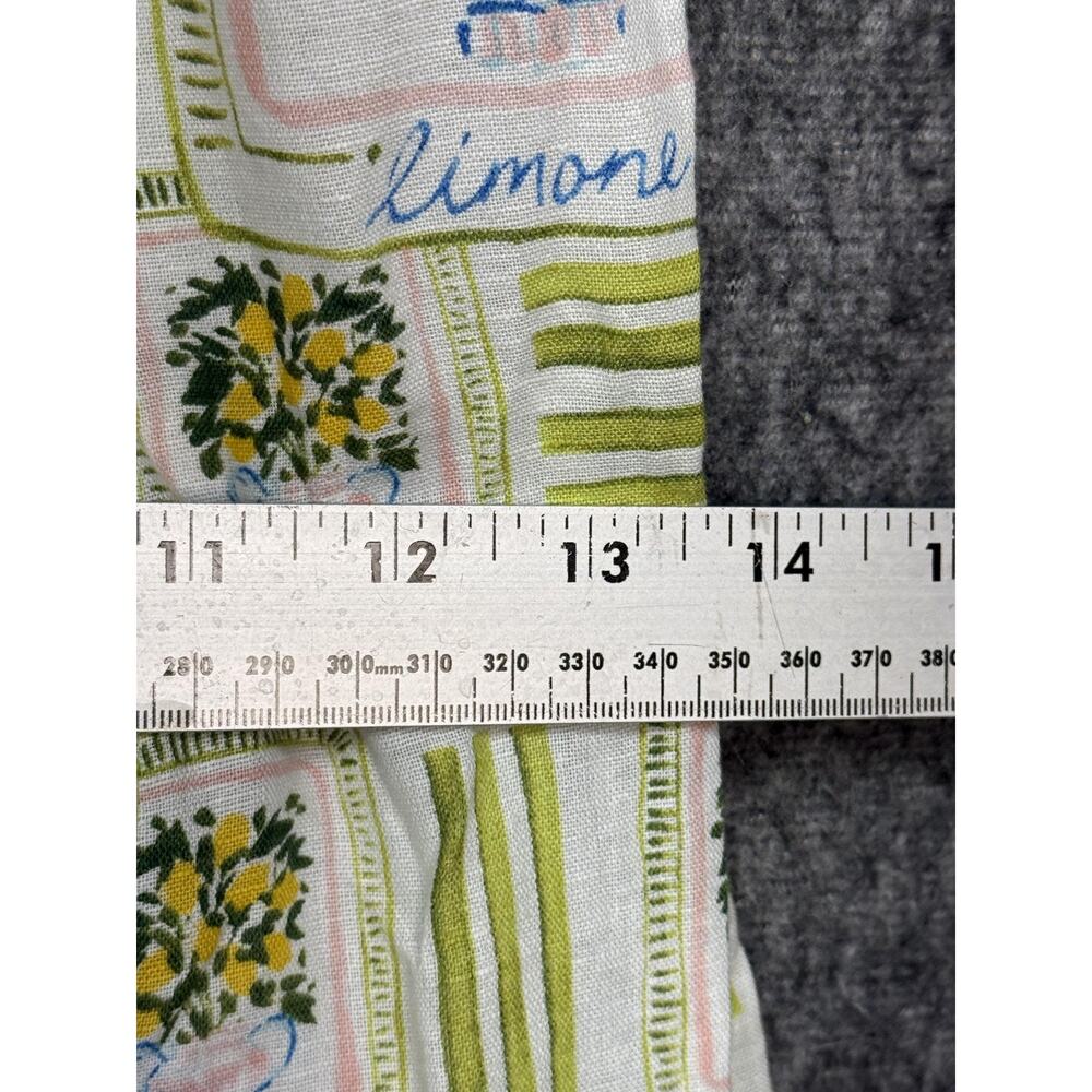 Corey Lynn Calter Dress Womens XS White Linen Lemon Print Puff Sleeve Sundress - Picture 8 of 14